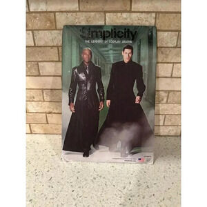 Simplicity #D0801 Pattern-"The Matrix"-Neo Morpheus Costumes-Coats-Dusters SC